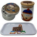 South Park Cartoon Spice Grinder, Stash Jar, Rolling Tray Set - spicedanime