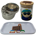 South Park Cartoon Spice Grinder, Stash Jar, Rolling Tray Set - spicedanime