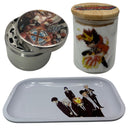 Katekyo Hitman Reborn Anime Spice Grinder, Stash Jar, Rolling Tray Set - spicedanime