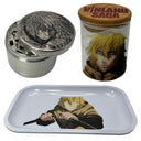 Vinland Saga Anime Herb Grinder, Stash Jar, Rolling Tray Set - spicedanime