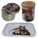 Gurren Lagann Anime Spice Grinder, Stash Jar, Rolling Tray Set - spicedanime