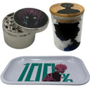 Mob Psycho 100 Anime Spice Grinder, Stash Jar, Rolling Tray Set - spicedanime