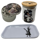 Light and Ryuk Grinder, Jar, Rolling Tray Set