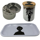 Mob Psycho 100 Anime Spice Grinder, Stash Jar, Rolling Tray Set - spicedanime