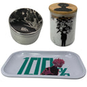 Mob Psycho 100 Anime Spice Grinder, Stash Jar, Rolling Tray Set - spicedanime