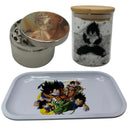 Majin Vegeta Grinder, Jar, Rolling Tray Set