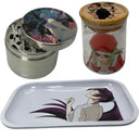 Monogatari Anime Spice Grinder, Stash Jar, Rolling Tray Set - spicedanime