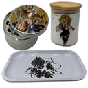 Super Saiyan Gohan Grinder, Jar, Rolling Tray Set