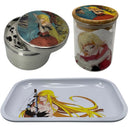 Monogatari Anime Spice Grinder, Stash Jar, Rolling Tray Set - spicedanime
