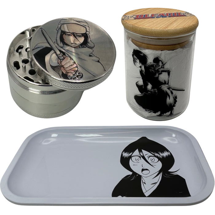 Rukia Kuchiki TWBY Arc Grinder, Jar, Rolling Tray Set