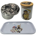 Magi Anime Spice Grinder, Stash Jar, Rolling Tray Set - spicedanime