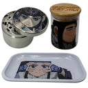 Golden Kamuy Anime Spice Grinder, Stash Jar, Rolling Tray Set - spicedanime