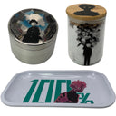 Mob Psycho 100 Anime Spice Grinder, Stash Jar, Rolling Tray Set - spicedanime