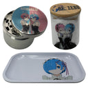 Re:Zero Anime Spice Grinder, Stash Jar, Rolling Tray Set - spicedanime