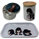 Kill la Kill Anime Spice Grinder, Stash Jar, Rolling Tray Set - spicedanime