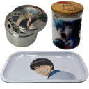 Gintama Anime Spice Grinder, Stash Jar, Rolling Tray Set - spicedanime