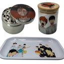 Haikyuu Volleyball Anime Spice Grinder, Stash Jar, Rolling Tray Set - spicedanime