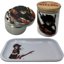 Kill la Kill Anime Spice Grinder, Stash Jar, Rolling Tray Set - spicedanime