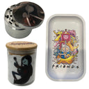 Adventure Time Cartoon Spice Grinder, Stash Jar, Rolling Tray Set - spicedanime