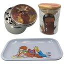 Monogatari Anime Spice Grinder, Stash Jar, Rolling Tray Set - spicedanime