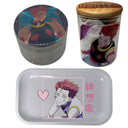 HxH Hunter Hunter Anime Spice Grinder, Stash Jar, Rolling Tray Set - spicedanime