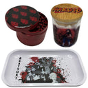 Naruto Anime Spice Grinder, Stash Jar, Rolling Tray Set - spicedanime