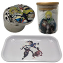Naruto Anime Spice Grinder, Stash Jar, Rolling Tray Set - spicedanime