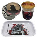 Naruto Anime Spice Grinder, Stash Jar, Rolling Tray Set - spicedanime