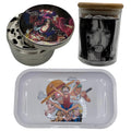 One Piece Anime Spice Grinder, Stash Jar, Rolling Tray Set - spicedanime