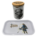 Master Sword Wielder Videogame Spice Grinder, Stash Jar, Rolling Tray Set - spicedanime