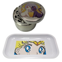 Sailor Moon Anime Herb Grinder, Stash Jar, Rolling Tray Set - spicedanime