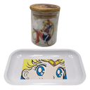 Sailor Moon Anime Herb Grinder, Stash Jar, Rolling Tray Set - spicedanime