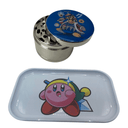 Kirby Cartoon Videogame Spice Grinder, Stash Jar, Rolling Tray Set - spicedanime