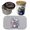 Studio Ghibli Cartoon Anime Spice Grinder, Stash Jar, Rolling Tray Set - spicedanime