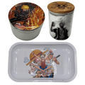 One Piece Anime Spice Grinder, Stash Jar, Rolling Tray Set - spicedanime