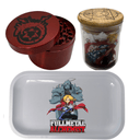Homonculus Ouroboros Grinder, Jar, Rolling Tray Set