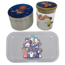Studio Ghibli Cartoon Anime Spice Grinder, Stash Jar, Rolling Tray Set - spicedanime