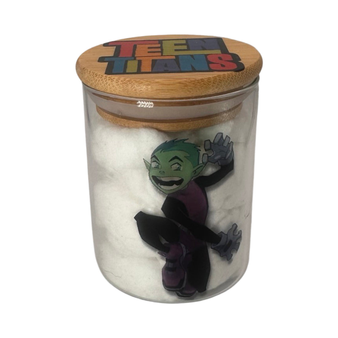 Teen Titans Cartoon Herb Grinder, Stash Jar, Rolling Tray Set - spicedanime
