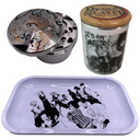 Sanemi's Face Grinder, Jar, Rolling Tray Set