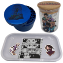 HxH Hunter Hunter Anime Spice Grinder, Stash Jar, Rolling Tray Set - spicedanime