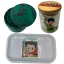 HxH Hunter Hunter Anime Spice Grinder, Stash Jar, Rolling Tray Set - spicedanime