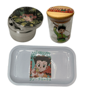 HxH Hunter Hunter Anime Spice Grinder, Stash Jar, Rolling Tray Set - spicedanime