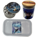 HxH Hunter Hunter Anime Spice Grinder, Stash Jar, Rolling Tray Set - spicedanime