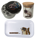 Regular Show Cartoon Spice Grinder, Stash Jar, Rolling Tray Set - spicedanime