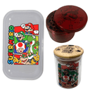 Super Mario Bros Videogame Spice Grinder, Stash Jar, Rolling Tray Set - spicedanime