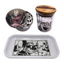 Bakugo Grinder, Jar, Rolling Tray Set