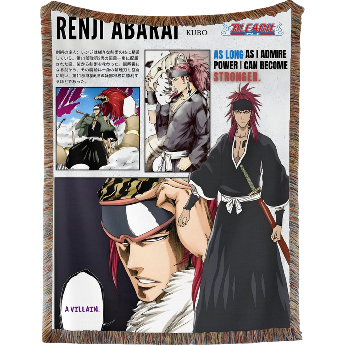 Renji Abarai Woven Tapestry, Blanket, Rug