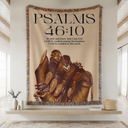 Psalms 46:10 Hand Woven Tapestry, Blanket, Rug