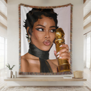 Teyana Taylor Emmy Hand Woven Tapestry, Blanket, Rug