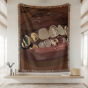 Girl Grillz Emmy Hand Woven Tapestry, Blanket, Rug